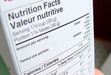 nutrition labels