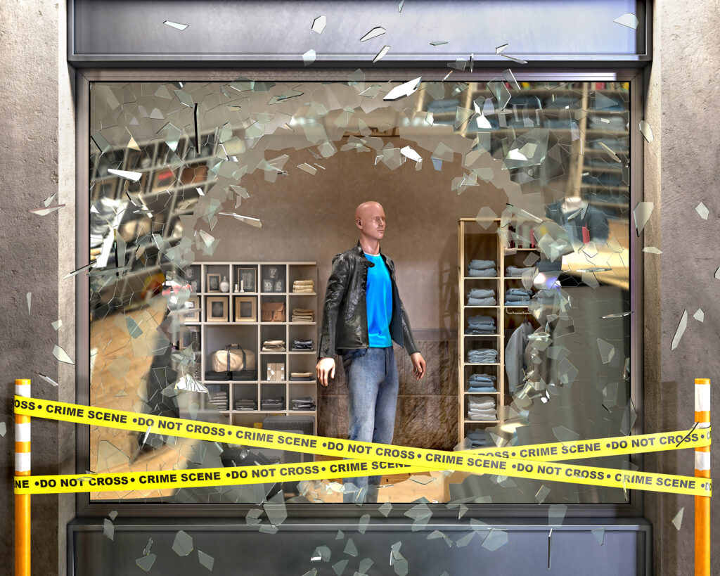 Violence in stores impacting retail security and safety.