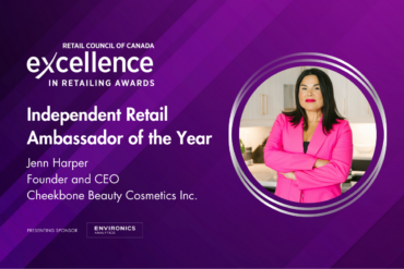 Trailblazing Cosmetics Entrepreneur Named  Independent Retail Ambassador of the Year by  Retail Council of Canada