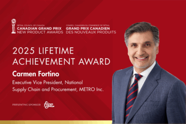 Carmen Fortino Honoured with Canadian Grand Prix Lifetime Achievement Award  for Outstanding Service to Canada’s Grocery Sector